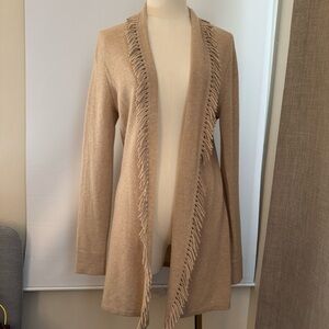 Magaschoni 100% Cashmere Cardigan, Light Beige, Size S, Good Condition